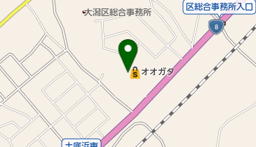 まえかわオオガタ店の地図画像