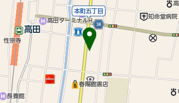 絹絵屋上越店の地図画像