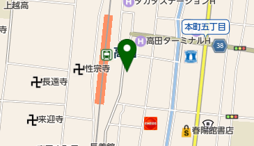みょんみょん ハーフ高田店の地図画像