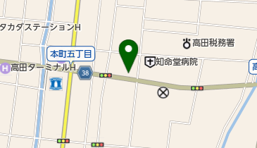 米やのコシヒカリ弁当の地図画像