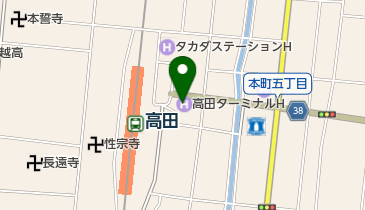 高田旅館組合の地図画像
