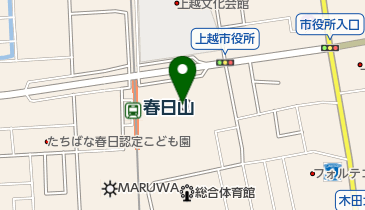上越市役所食堂の地図画像