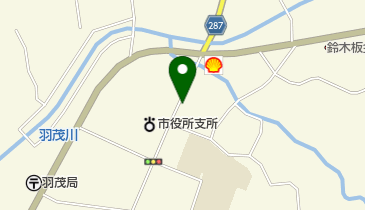 かざま美容室の地図画像