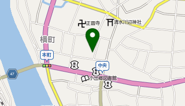 柳家そば店の地図画像