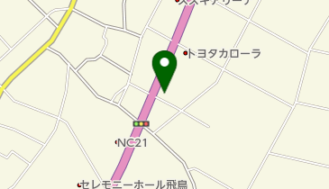 なかやま美術の地図画像