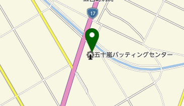 五十嵐バッティングセンターの地図画像