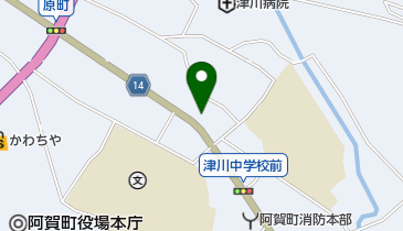 有限会社津川自動車整備工場 夜間の地図画像