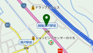 ゆざわ石油株式会社の地図画像