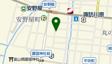 富山長生館の地図画像