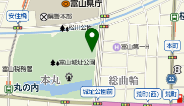 富山市観光協会の地図画像