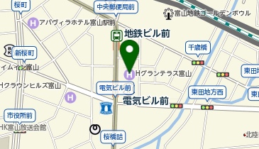 名鉄トヤマホテル結婚式場の地図画像