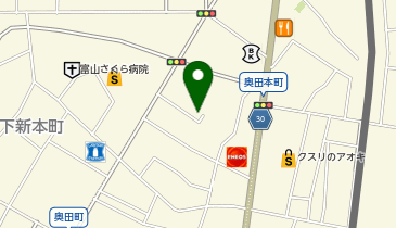 奥田神社の地図画像