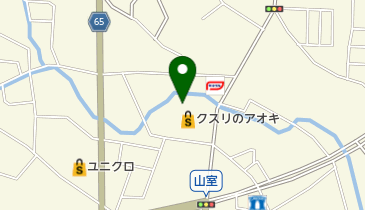 花まつ グリーンモール山室店の地図画像