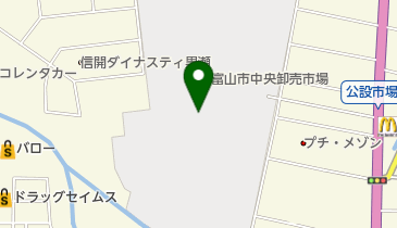 富山市公設地方卸売市場 富山市青果物仲卸協同組合の地図画像