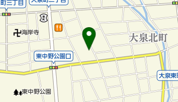 大泉西接骨院の地図画像