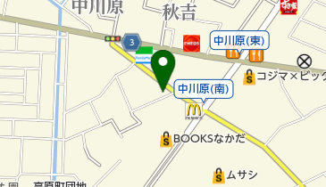 メナード化粧品中川原代行店の地図画像