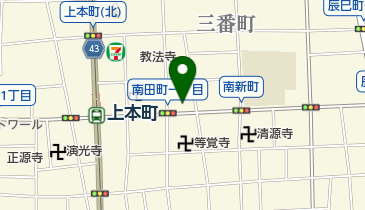 内井理容院の地図画像