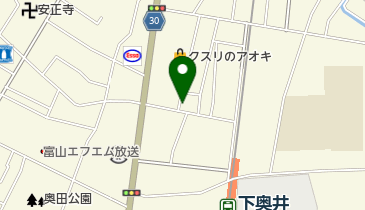 高田理容店の地図画像
