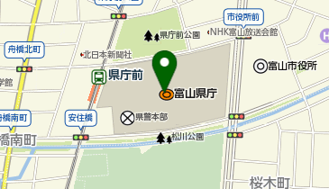 富山県庁 県庁案内の地図画像