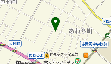 あわら町公民館の地図画像