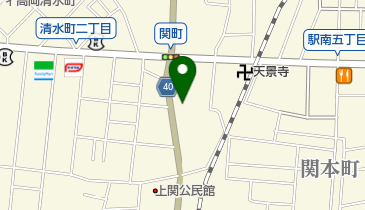 関町公民館の地図画像