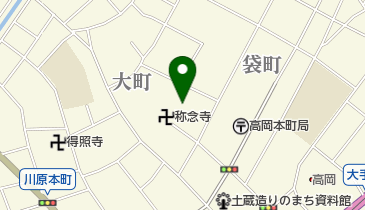 称念寺の地図画像