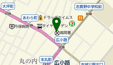 ハルタ理容室の地図画像