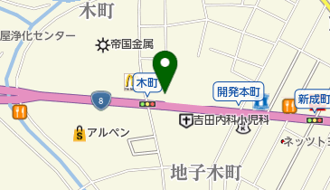 ヘアーサロンタナカの地図画像