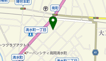 ヘアーサロンふらっとの地図画像