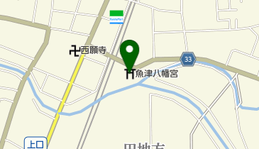 魚津八幡宮の地図画像