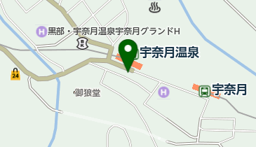 宇奈月通運株式会社の地図画像
