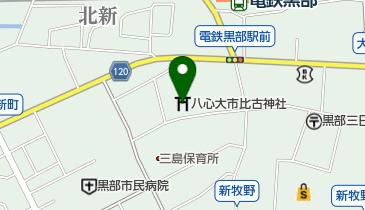 八心大市比古神社の地図画像