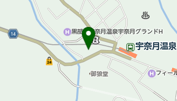 宇奈月ちてつパークビルの地図画像