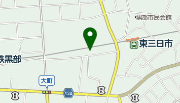 長田理容店の地図画像