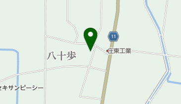 八十歩公民館の地図画像