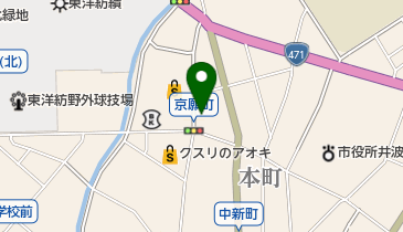 かさま美容室の地図画像