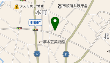 南砺市消防団井波方面団本部分団の地図画像