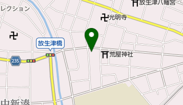 新湊美顔教室テルの地図画像