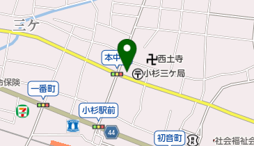 玉井洋装店の地図画像
