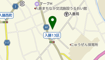 入善高校 上田農場の地図画像