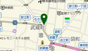 シマタニかばん店の地図画像