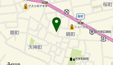 かおりキャンドル金沢の地図画像