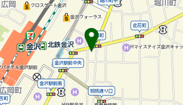 日本メナード化粧品株式会社金沢支店 窓口の地図画像