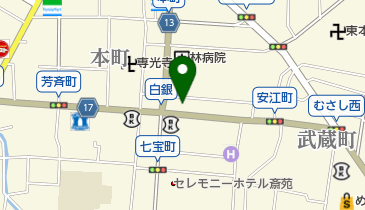 有限会社トータルヤマザキの地図画像