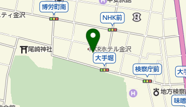 KKRホテル金沢写真室の地図画像