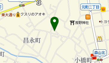 カットパークの地図画像