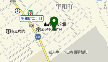 平和美容室の地図画像