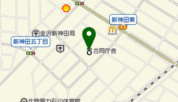 自衛隊石川地方協力本部の地図画像