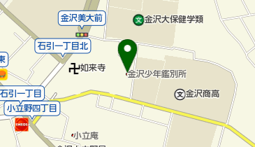 金沢少年鑑別所の地図画像