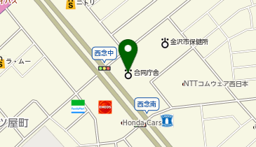 名古屋出入国在留管理局金沢出張所の地図画像